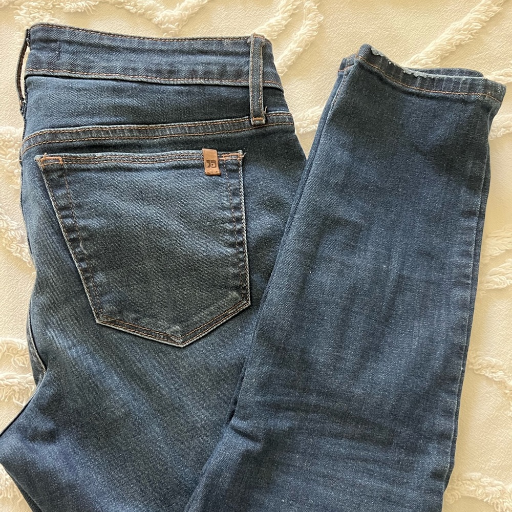 Joe's Jeans Indigo Ankle Crop Stretch Jeans